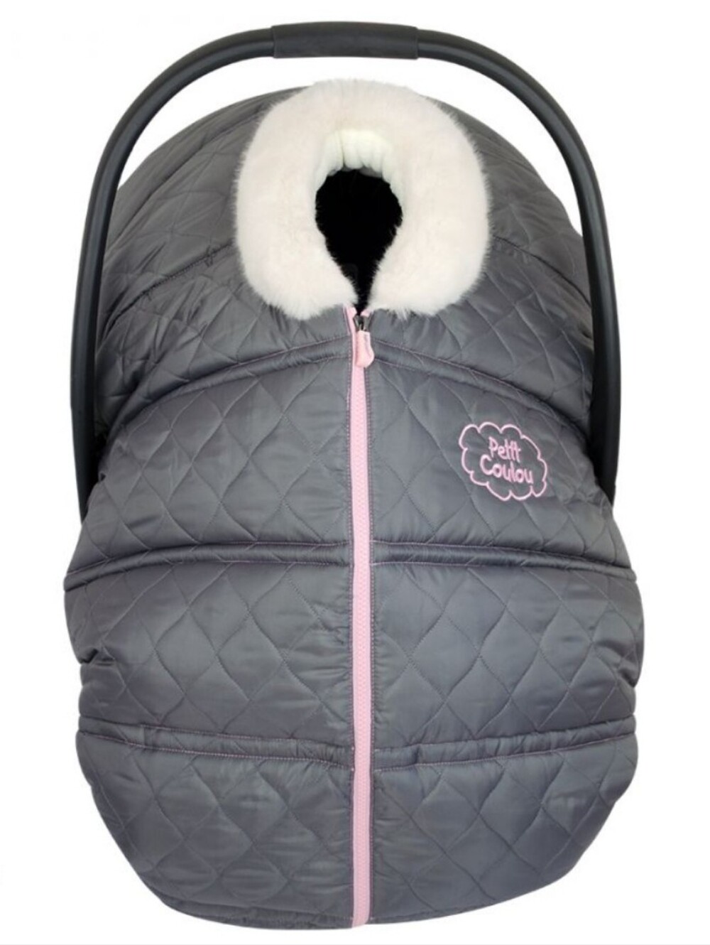 BLACK Petit Coulou Extra Warm Winter Carseat Bucket Seat Infant Cover